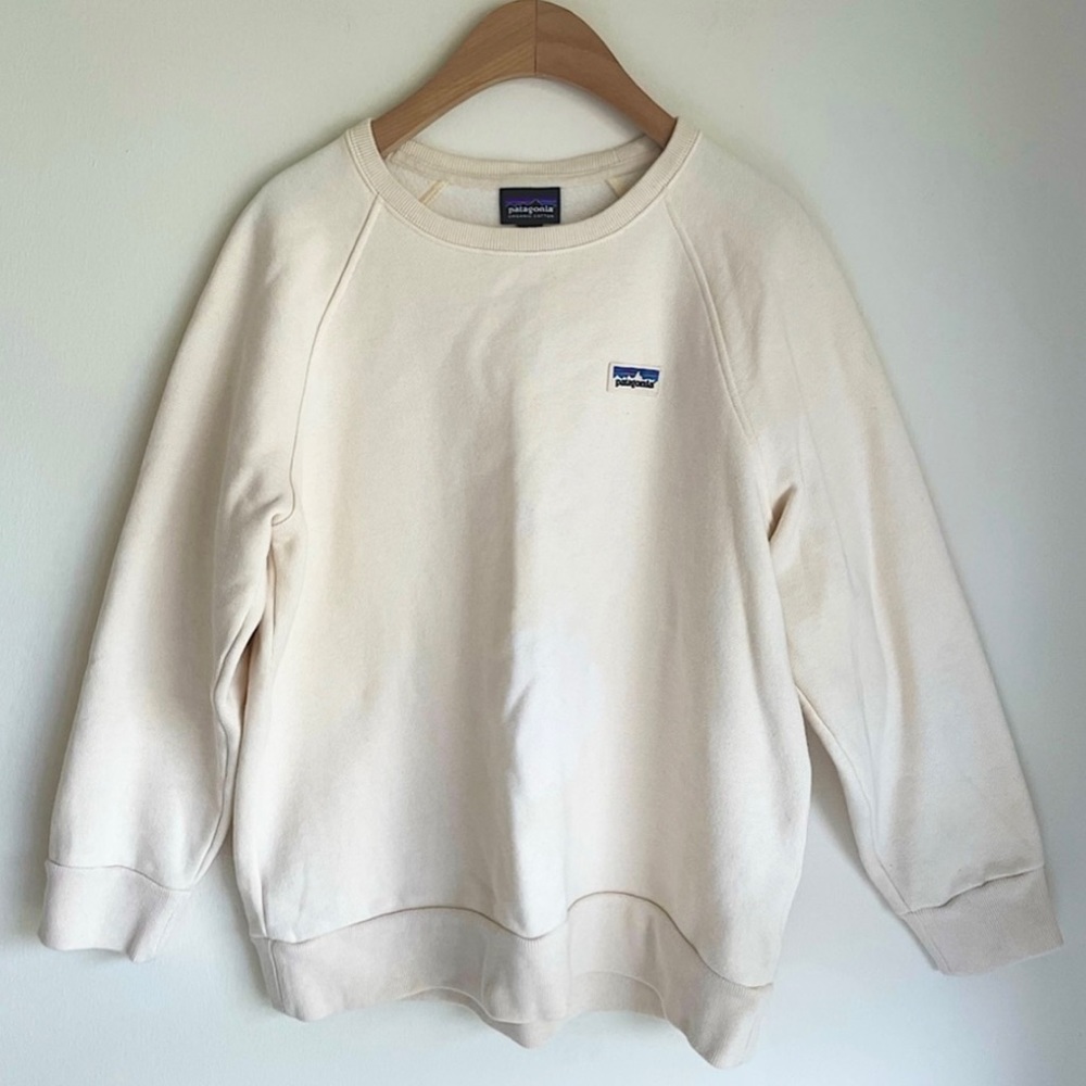 Patagonia organic cotton sweatshirt.